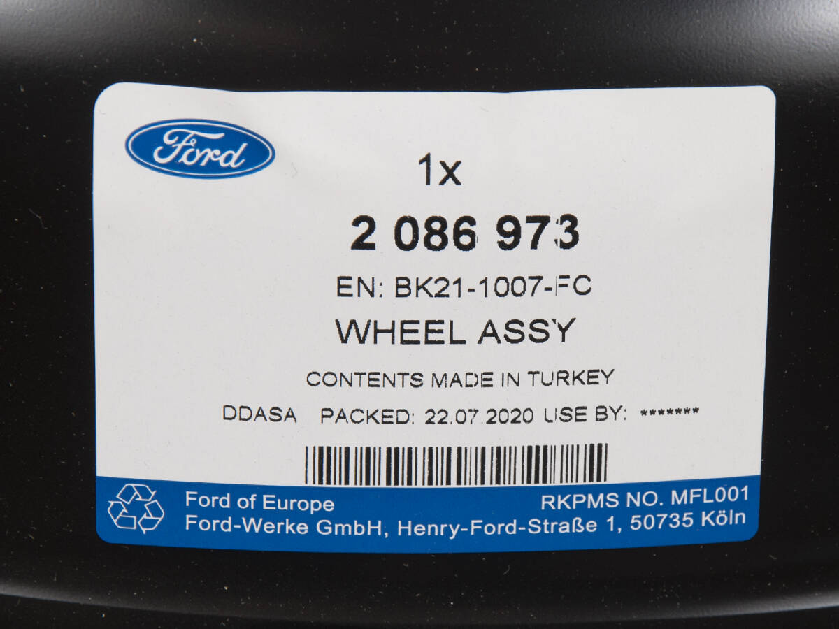 FELGA STALOWA ZAPASOWA , 6.5 X 16" TRANSIT 17- _ 2086973 _ BK21-1007-FC _ GTU_07