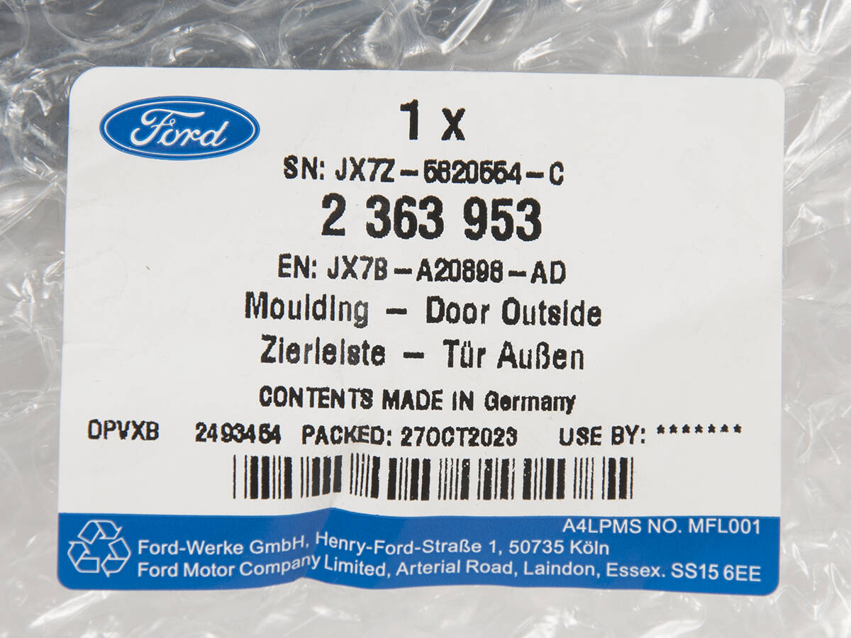 LISTWA PIONOWA PRAWA DRZWI PRZÓD FOCUS 18- _ 2363953 _ JX7B-A20898-AD