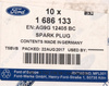 ŚWIECA ZAPŁONOWA 2.0 ECOBOOST MONDEO MK4 S-MAX/GALAXY _ 1686133 _ AG9G-12405-BC