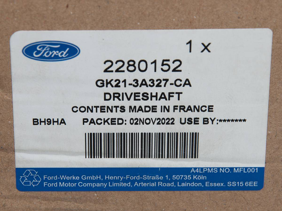 PÓŁOŚ PRAWA ZEWNĘTRZNA TRANSIT 16- CUSTOM 16- _ 2280152 _ GK21-3A327-CA