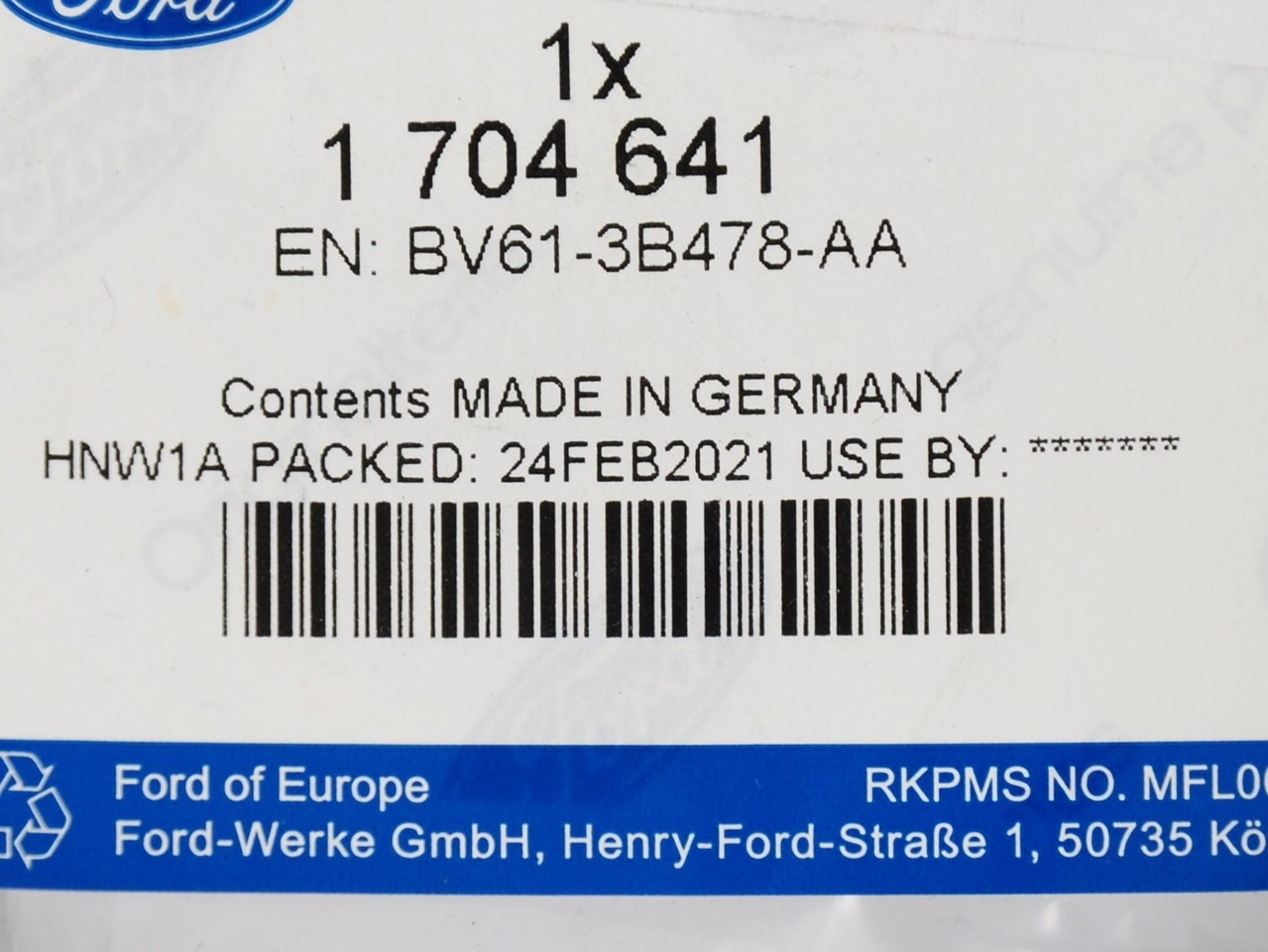 OPASKA ZACISKOWA OSŁONY PRZEGUBU KUGA 17-19 _ 1704641 _ BV61-3B478-AA