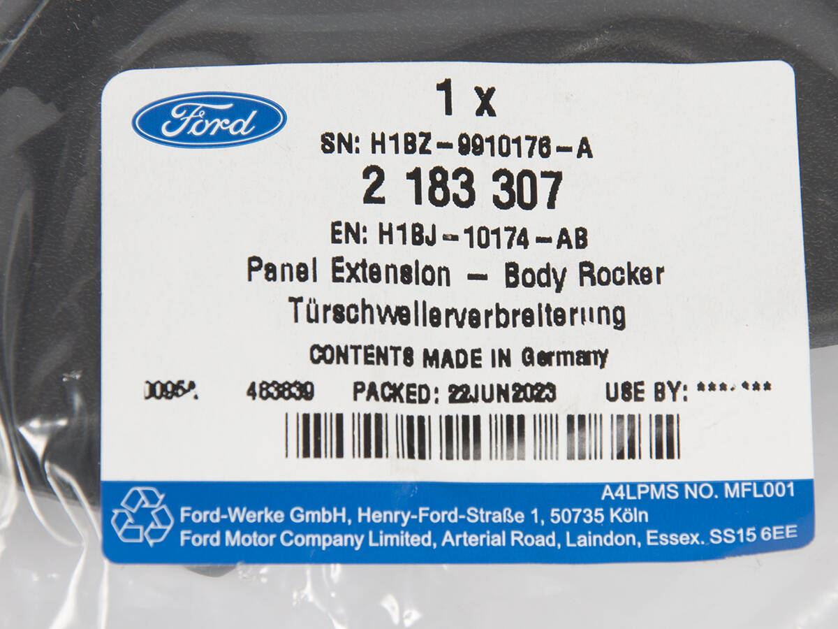 ZAŚLEPKA PRAWA PRZEDNIA LISTWY PROGOWEJ FIESTA 17- _ 2183307 _ H1BJ-10174-AB _ GTU_07