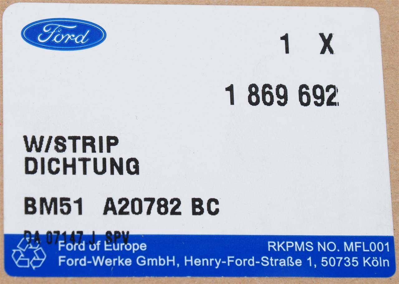 USZCZELKA DRZWI C-MAX 10- /15- FOCUS MK3 / MK4 _ 1869692 _ BM51-A20782-BC