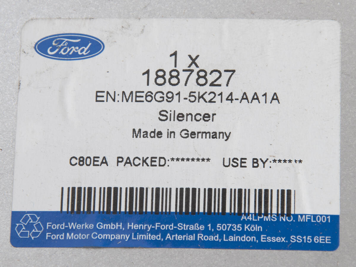 TŁUMIK KOŃCOWY MONDEO 07-14 _ 1887827 _ ME6G91-5K214-AA1A