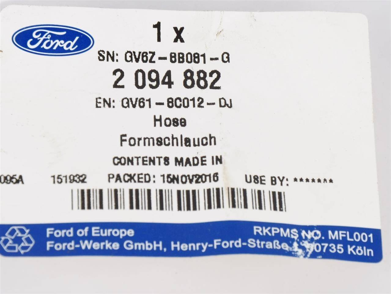 PRZEWÓD ZBIORNICZKA NADMIAROWEGO 1.5 GTDI KUGA 16- _ 2094882 _ GV61-8C012-DJ _ GV6Z-8B081-G _ GTU_07