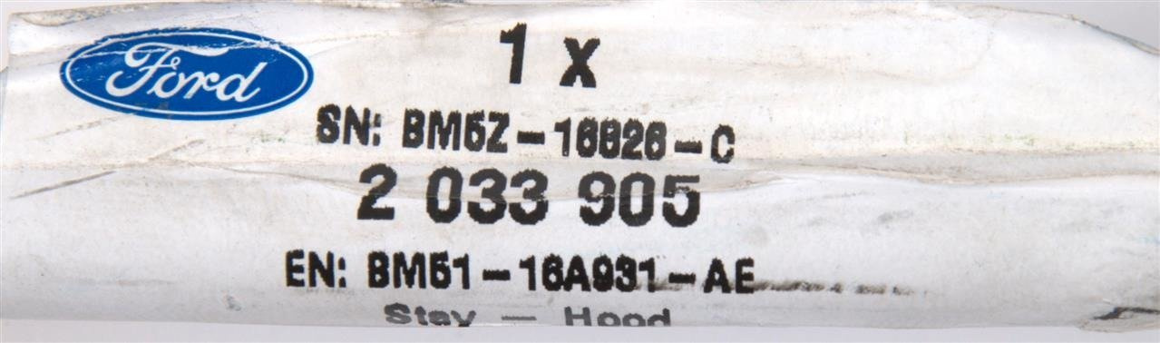 PODPÓRKA MASKI KUGA 2012- FOCUS MK3 C-MAX _ 2033905 _ BM51-16A931-AE _ BM5Z-16826-C _ GTU_07