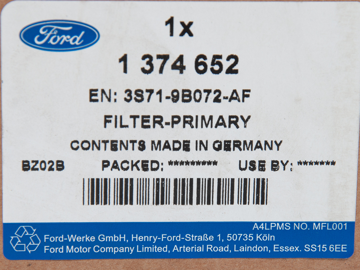 FILTR PALIWA FORD MONDEO 00-07 1.8 DURATEC OE