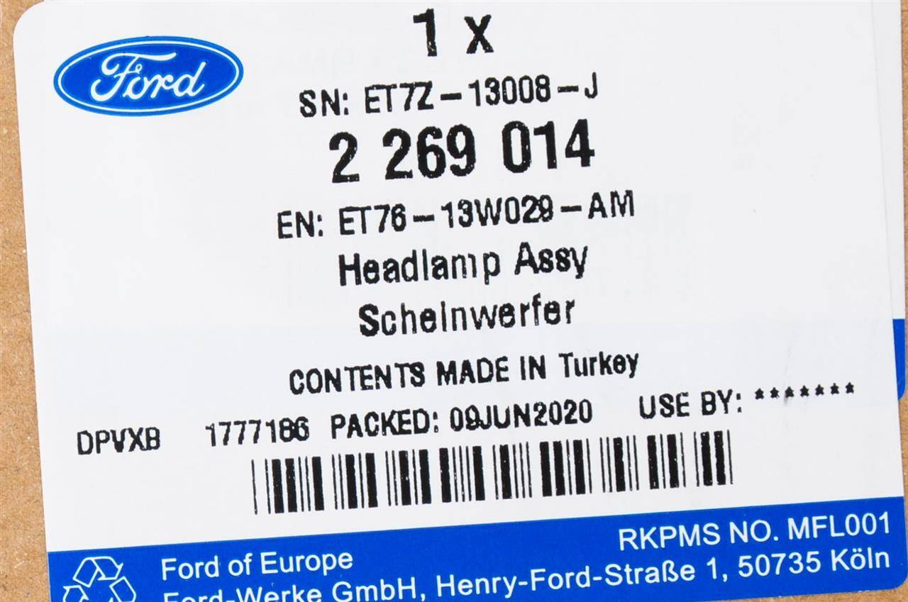 REFLEKTOR PRAWY TRANSIT/TOURNEO COURIER 2014- _ 2269014 _ ET76-13W029-AM