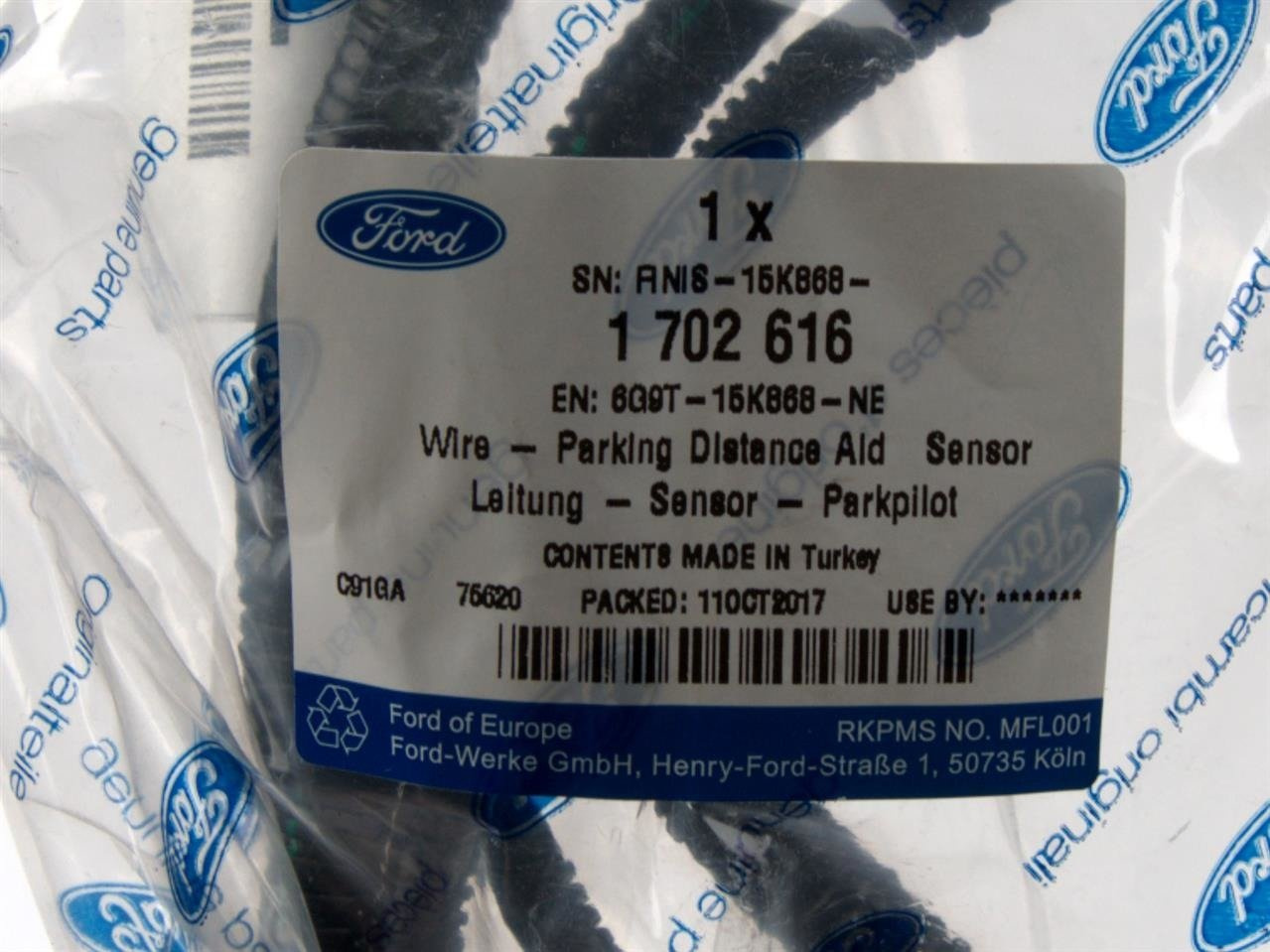 WIĄZKA ZDERZAKA TYŁ MONDEO MK4 KOMBI 4 PDC _ 1702616 _ 6G9T-15K868-NE