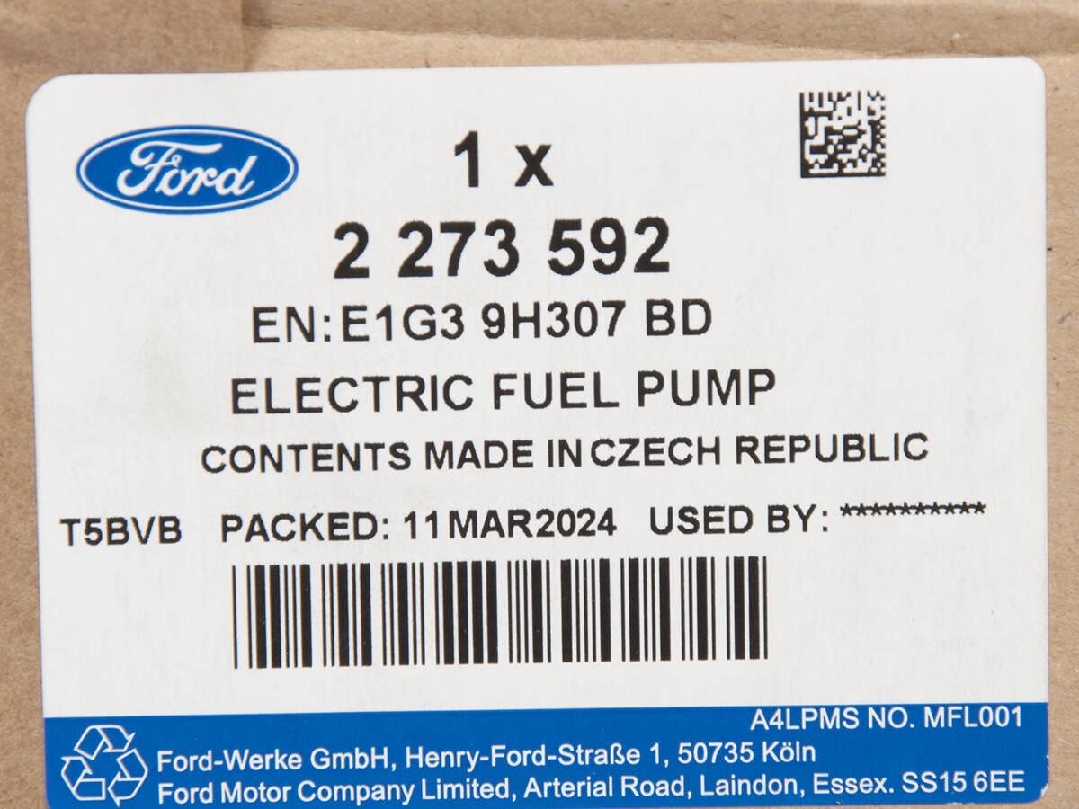 POMPA PALIWA FORD S-MAX/GALAXY 15- 18- 2.0 TDCI _ 2273592 _ E1G3-9H307-BD _ GTU_07