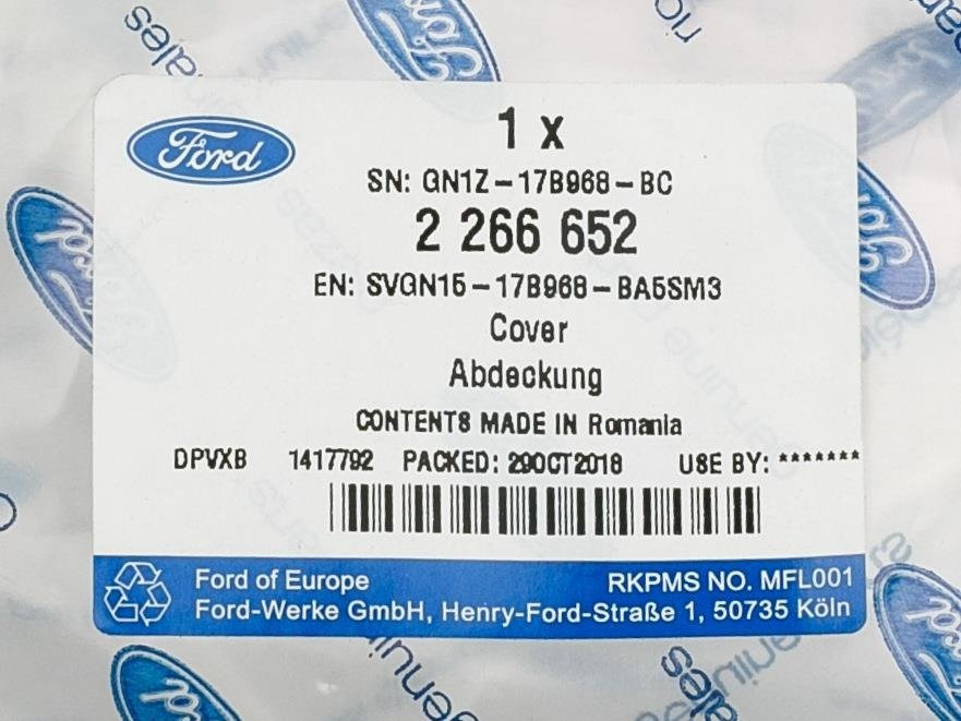 GRILL ZDERZAKA ECOSPORT MK2 2017- CHROM FORD OE _ 2266652 _ SVGN15-17B968-BA5SM3 _ GN1Z-17B968-BC _ GTU_07