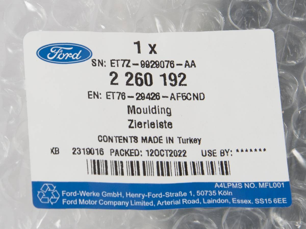 LISTWA DRZWI PRZEDNICH PRAWYCH TRANSIT/TOURNEO COURIER 14- _