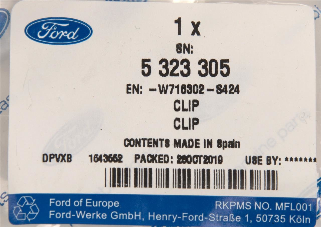 ZACISK 4.2X9X11X0.7-4 POSZYCIA WEWNĘTRZNEGO MONDEO _ 5323305 _ W716302-S424