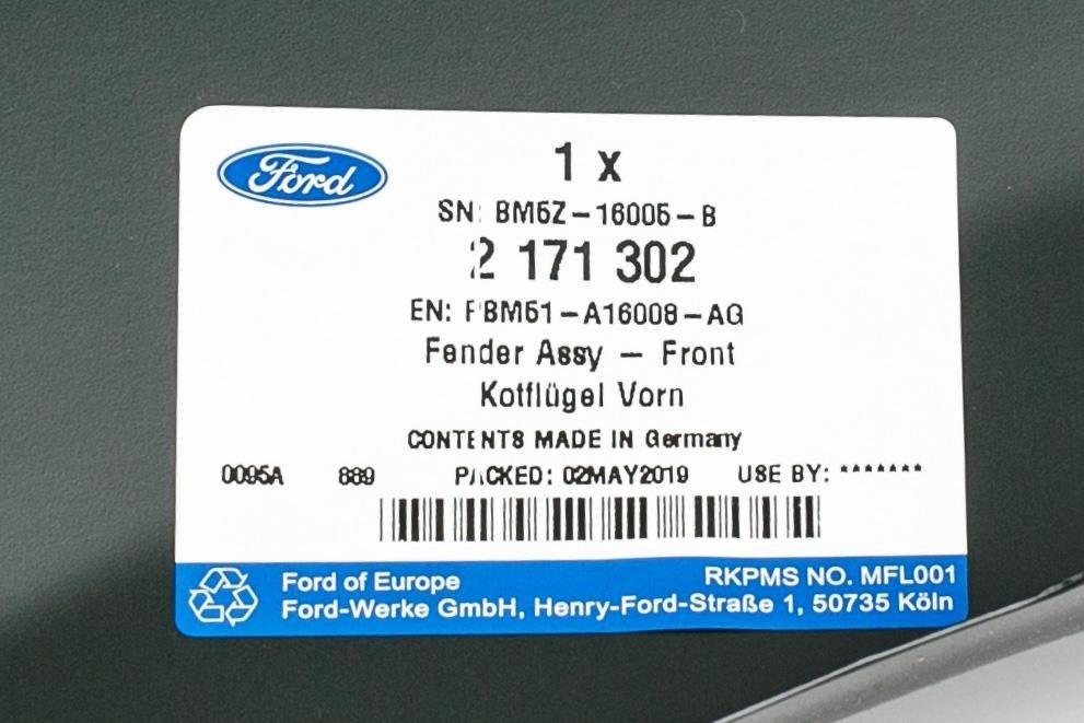 BŁOTNIK PRZÓD PRAWY FOCUS MK3 2011-2014, 2014- _ 2171302 _ PBM51-A16008-AG _ BM5Z-16005-B _ GTU_07