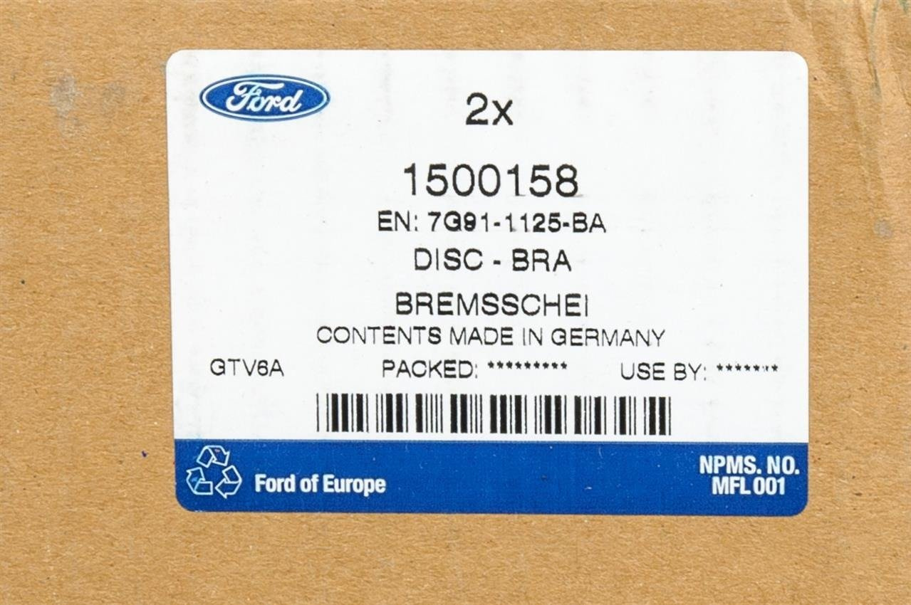 TARCZA HAMULCOWA PRZÓD S-MAX / GALAXY 2006-2015 _ 1500158 _ 7G91-1125-BA _ GTU_07