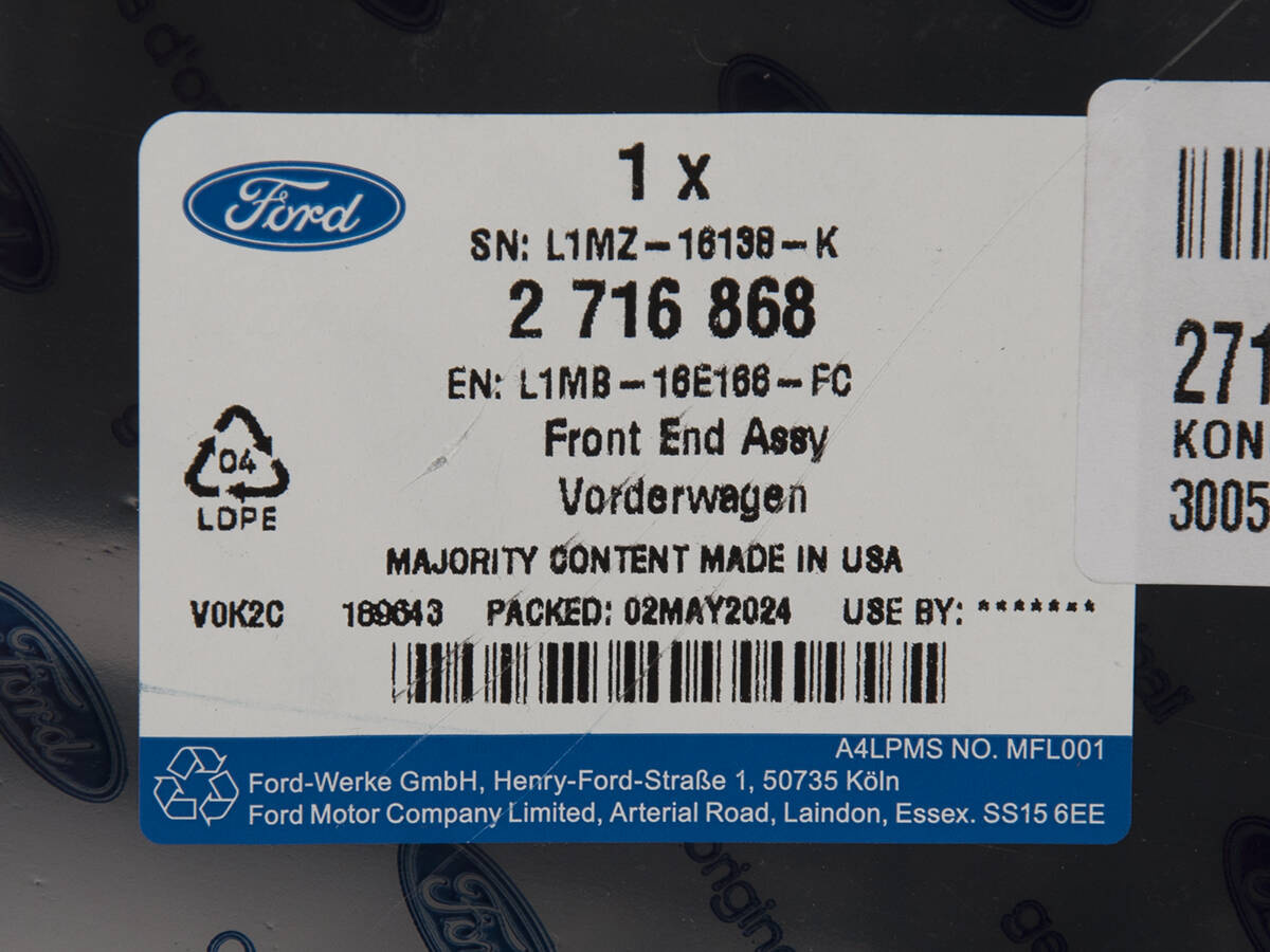 WZMOCNIENIE CZOŁOWE ŻALUZJA EXPLORER 2020- _ 2716868 _ L1MB-16E166-FB _ L1MZ-16138-B