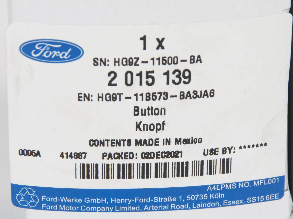 WŁĄCZNIK ZAPŁONU START-STOP EDGE 19- FUSION 16- _ 2015139 _ HG9T-11B573-BA3JA6 _ HG9Z-11500-BA