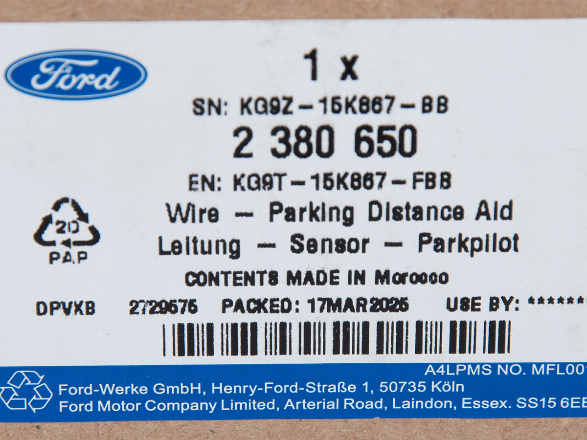 WIĄZKA CZUJNIKÓW PARKOWANIA PRZÓD MONDEO 19-20