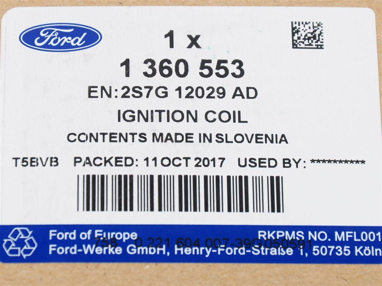 CEWKA ZAPŁONOWA 1.8L DURATEC _ 1360553 _ 2S7G-12029-AD