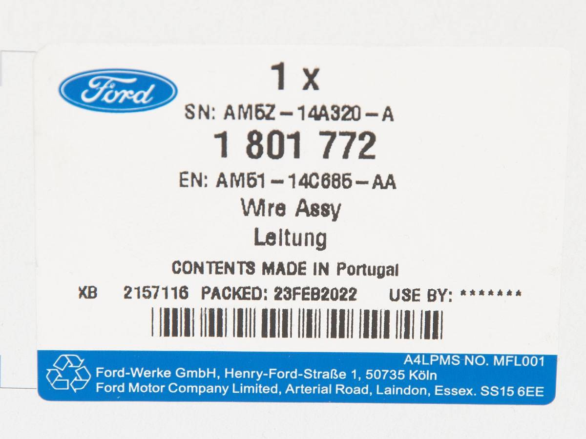 WIĄZKA PRZEWÓD KIEROWNICY KUGA ESCAPE 12-16 _ 1801772 _ AM51-14C685-AA _ AM5Z-14A320-A