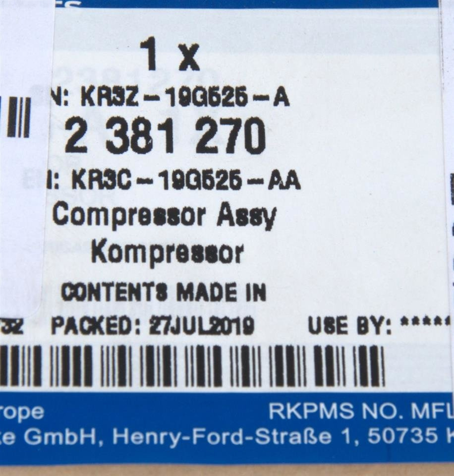 SPRĘŻARKA ZESTAW NAPRAWCZY KOŁA MUSTANG EDGE