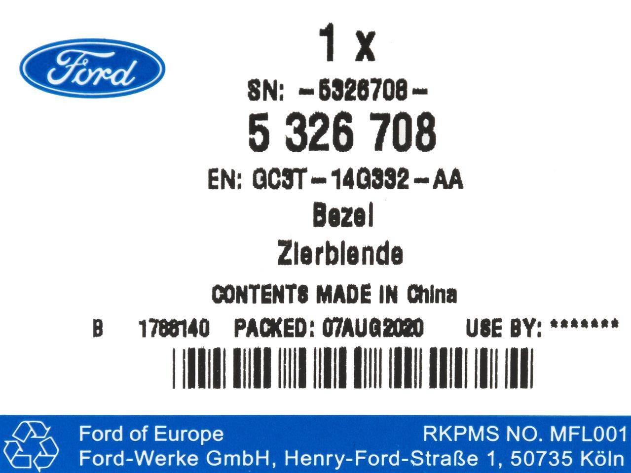 RAMKA PORTU USB (SYNC II , SYNC III) MONDEO 15-19 _ 5378468 _ GC3T-14G332-AA
GJ5T-14G332-AA _ GC3Z-19C149-A