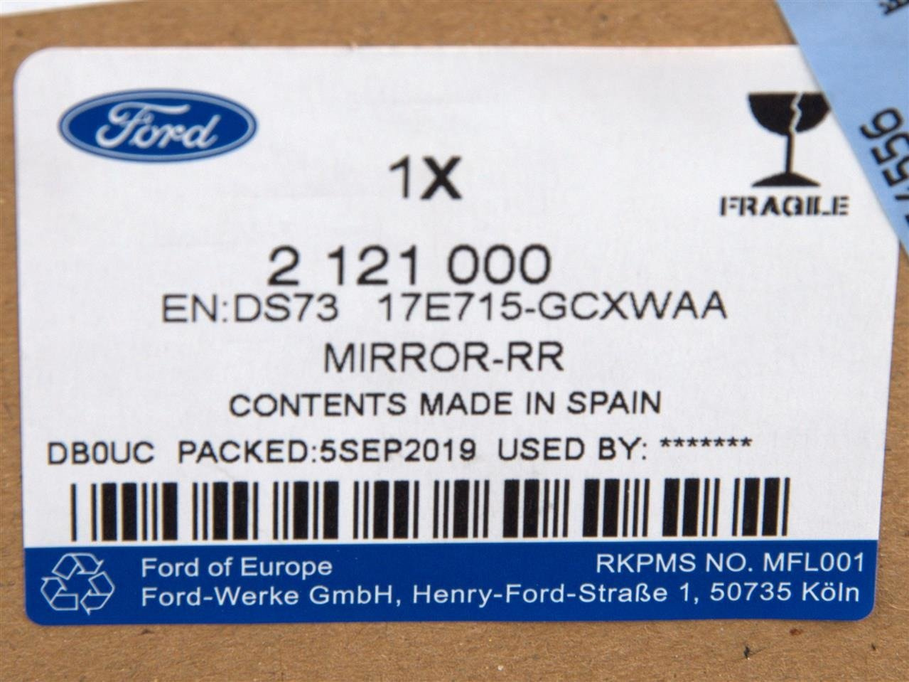 LUSTERKO WSTECZNE LEWE MONDEO MK5 2014- _ 2121000 _ DS73-17E715-GCXWAA