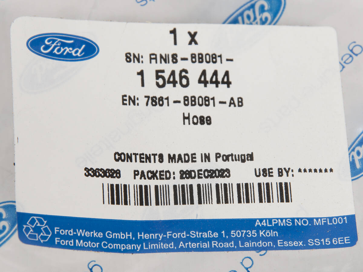 PRZEWÓD UKŁADU CHŁODZENIA FIESTA 01-12 / 1.4 DOHC EFI _ 1546444 _ 7S61-8B081-AB