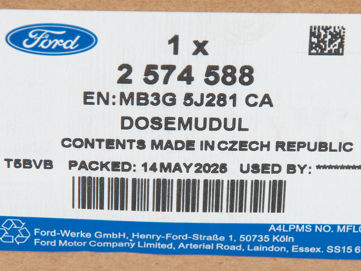 WTRYSKIWACZ ADBLUE FORD RANGER 22- 2.0 ECOBLUE