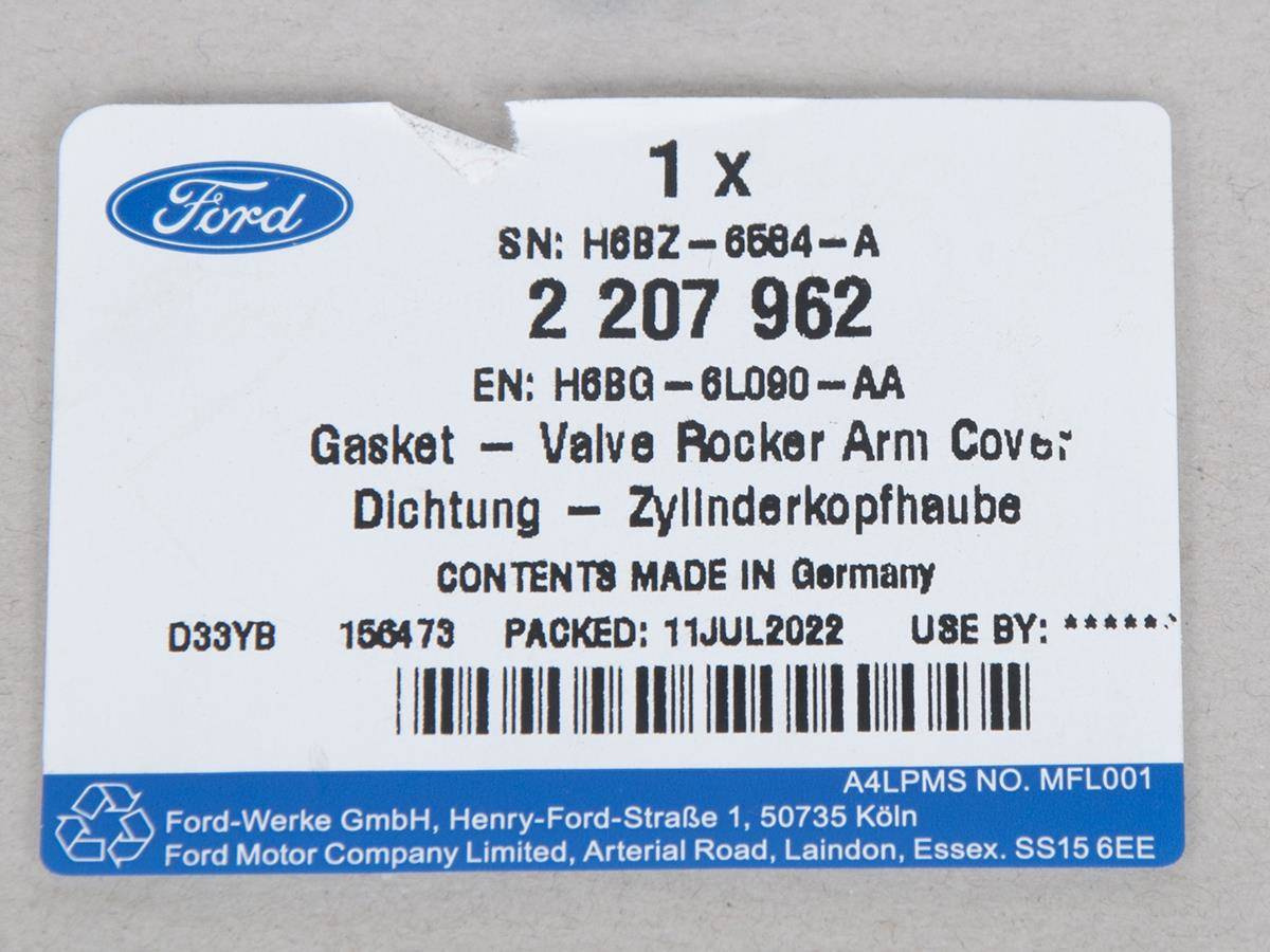 USZCZELKA GŁOWICY CYLINDRÓW FOCUS 18- FIESTA 19- _ 2207962 _ H6BG-6L090-AA