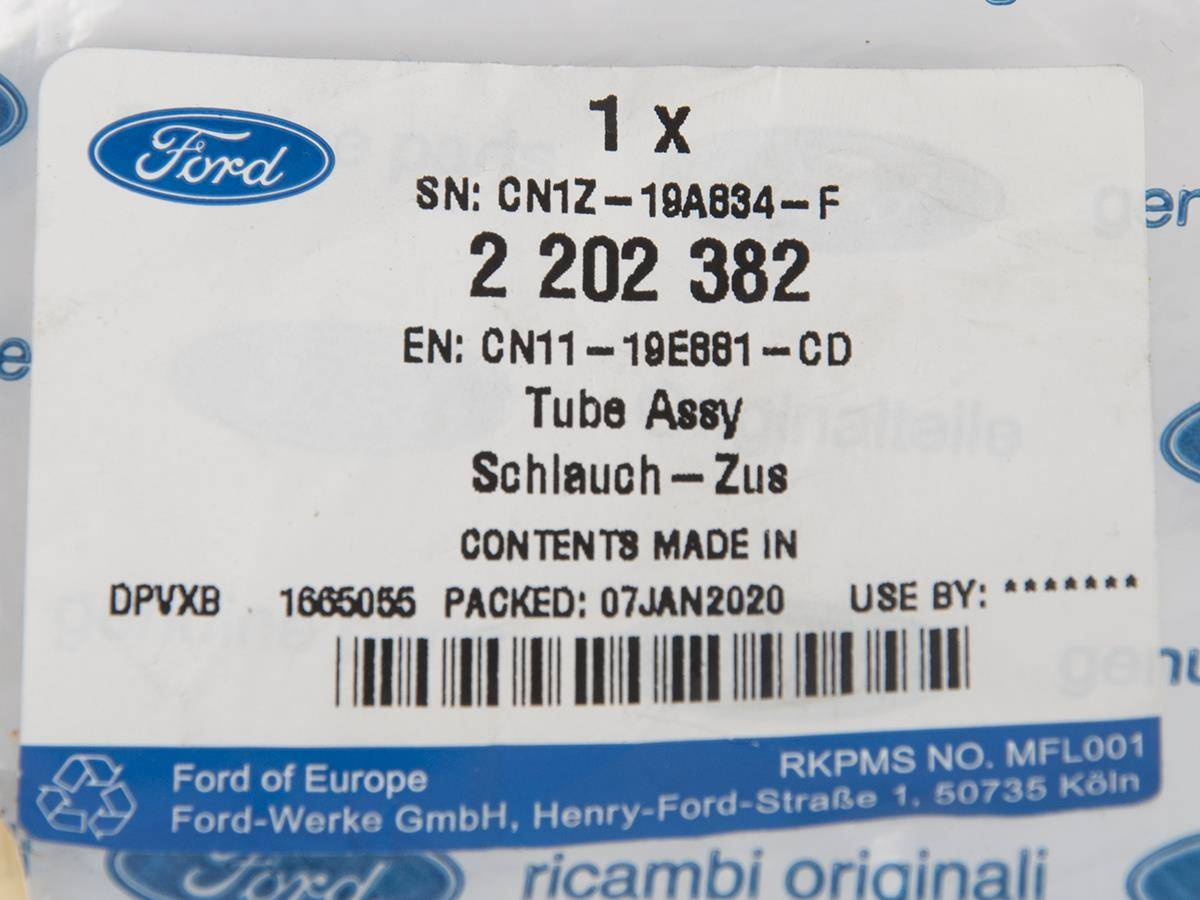 PRZEWÓD UKŁADU KLIMATYZACJI 1.0 EB ECOSPORT 17- _ 2202382 _ CN11-19E881-CD _ CN1Z-19A834-F