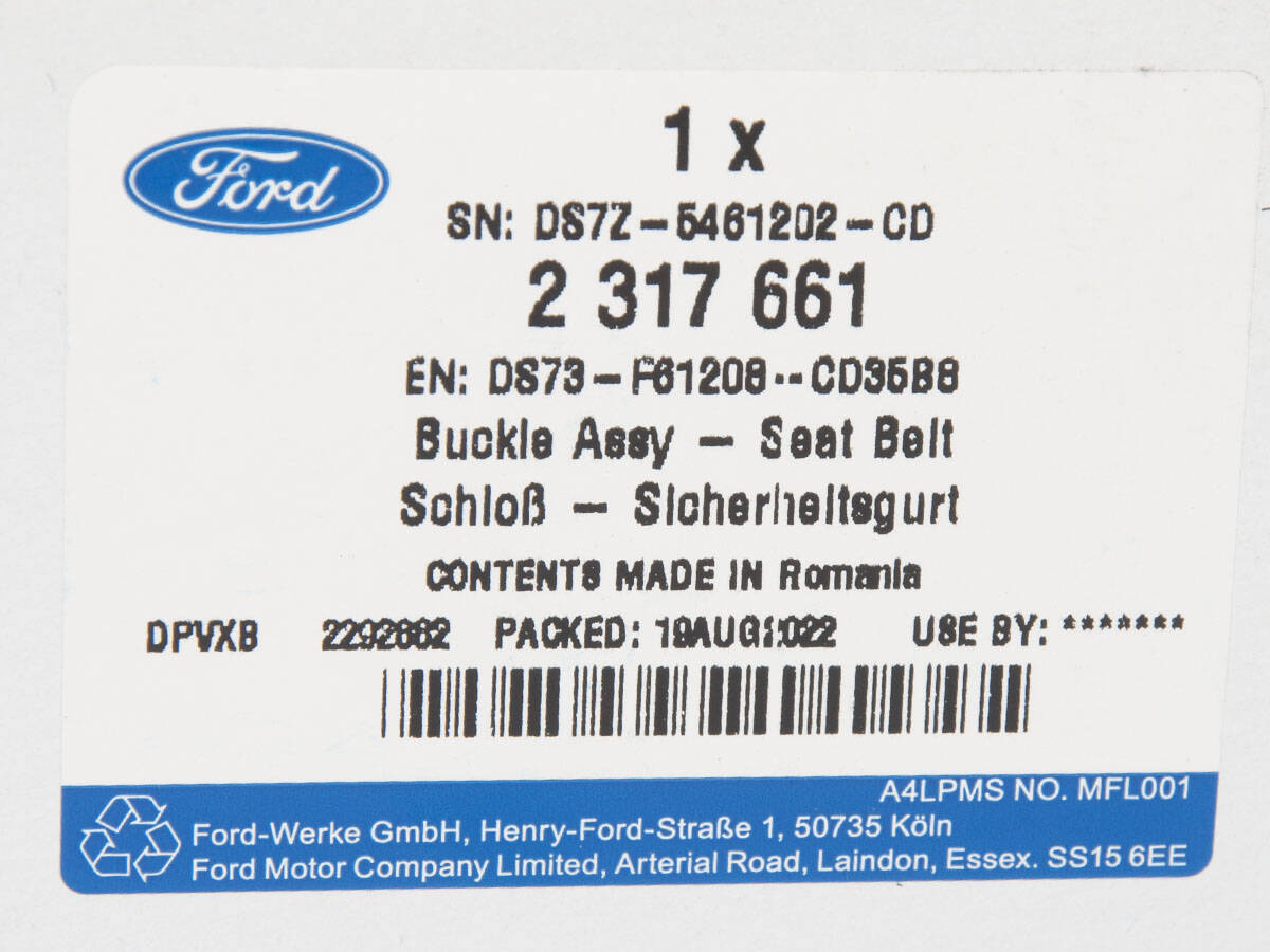 KLAMRA PASA BEZPIECZEŃSTWA PRZÓD MONDEO 14- _ 2317661 _ DS73-F61208-CD35B8