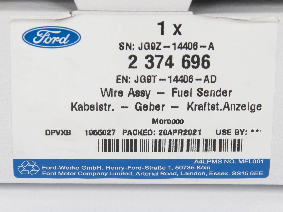 WIĄZKA CZUJNIKA PALIWA MONDEO 19- _ 2374696 _ JG9T-14406-AD