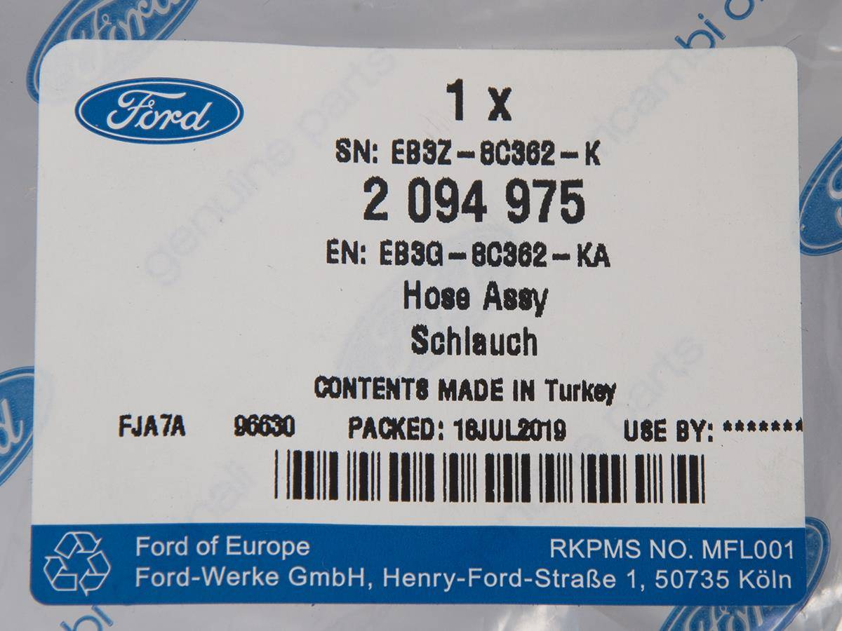 PRZEWÓD ZBIORNICZKA NADMIAROWEGO 2.2 TDCI RANGER _ 2094975 _ EB3G-8C362-KA