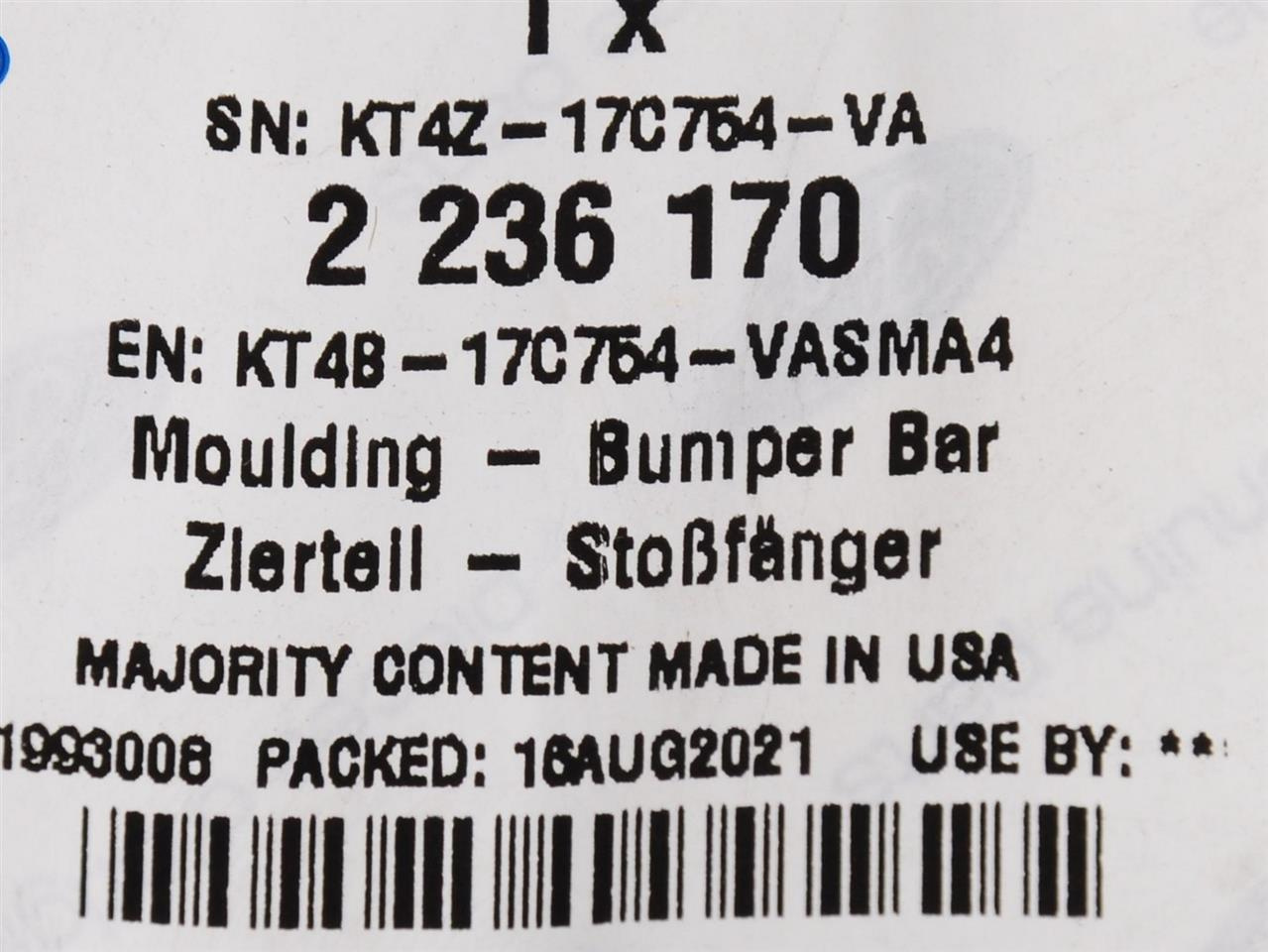 LISTWA PRAWA ZDERZAKA PRZÓD EDGE 18- VIGNIALE _ 2236170 _ KT4B-17C754-VASMA4 _ GTU_07