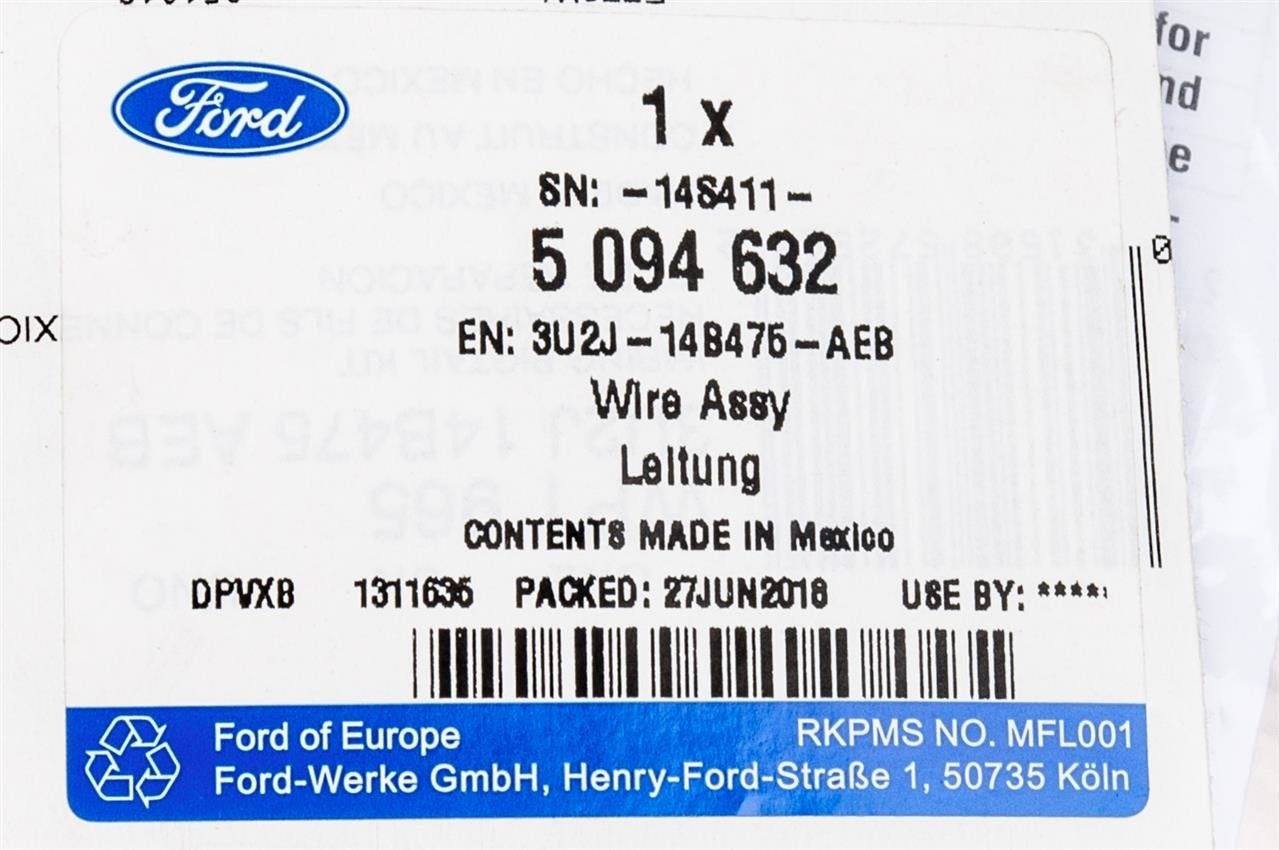 ZESTAW NAPRAWCZY TRZECIEGO ŚWIATŁA STOP TRANSIT _ 5094632 _ 3U2J-14B476-AEB