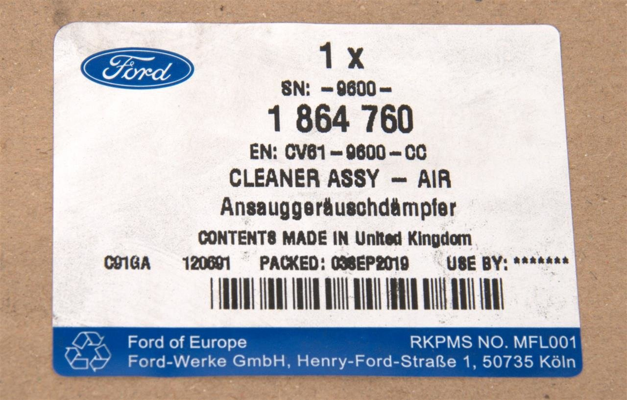 OBUDOWA FILTRA POWIETRZA FOCUS MK3 KUGA 12- 2,0 EB _ 1864760 _ CV61-9600-CC