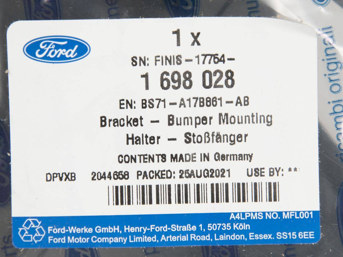 ŚLIZG ZDERZAKA TYLNEGO ŚRODKOWY MONDEO 10-14 / SEDAN _ 1698028 _ BS71-A17B861-AB