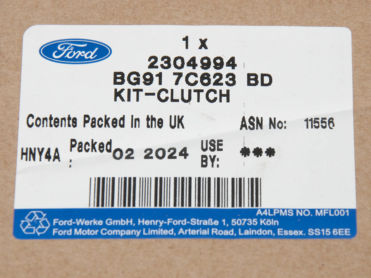 ZESTAW SPRZĘGŁA MONDEO 10- KUGA 12- 1,5/1.6 EB _ 2304994 _ BG91-7C623-BD _ GTU_07