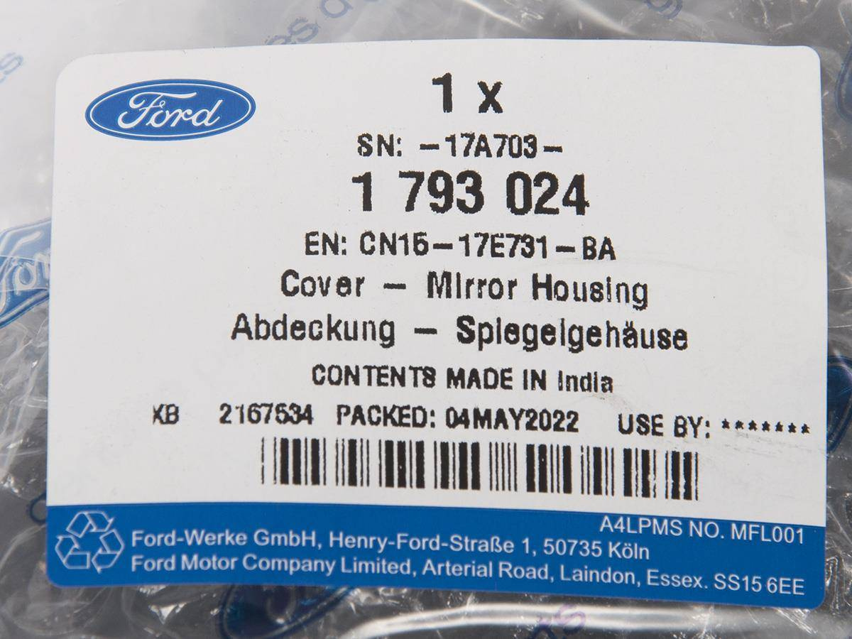 OBUDOWA LUSTERKA LEWEGO ECOSPORT 17- RHD _ 1793024 _ CN15-17E731-BA