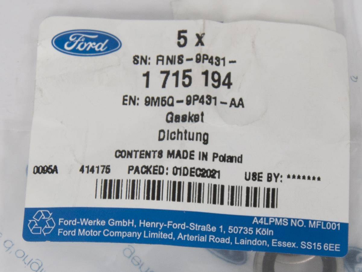 USZCZELKA TURBOSPRĘŻARKI FOCUS C-MAX 10-15 / KUGA 12-20 / S-MAX/GALAXY 06-15 / 2.0 DURATORQ _ 1715194 _ 9M5Q-9P431-AA