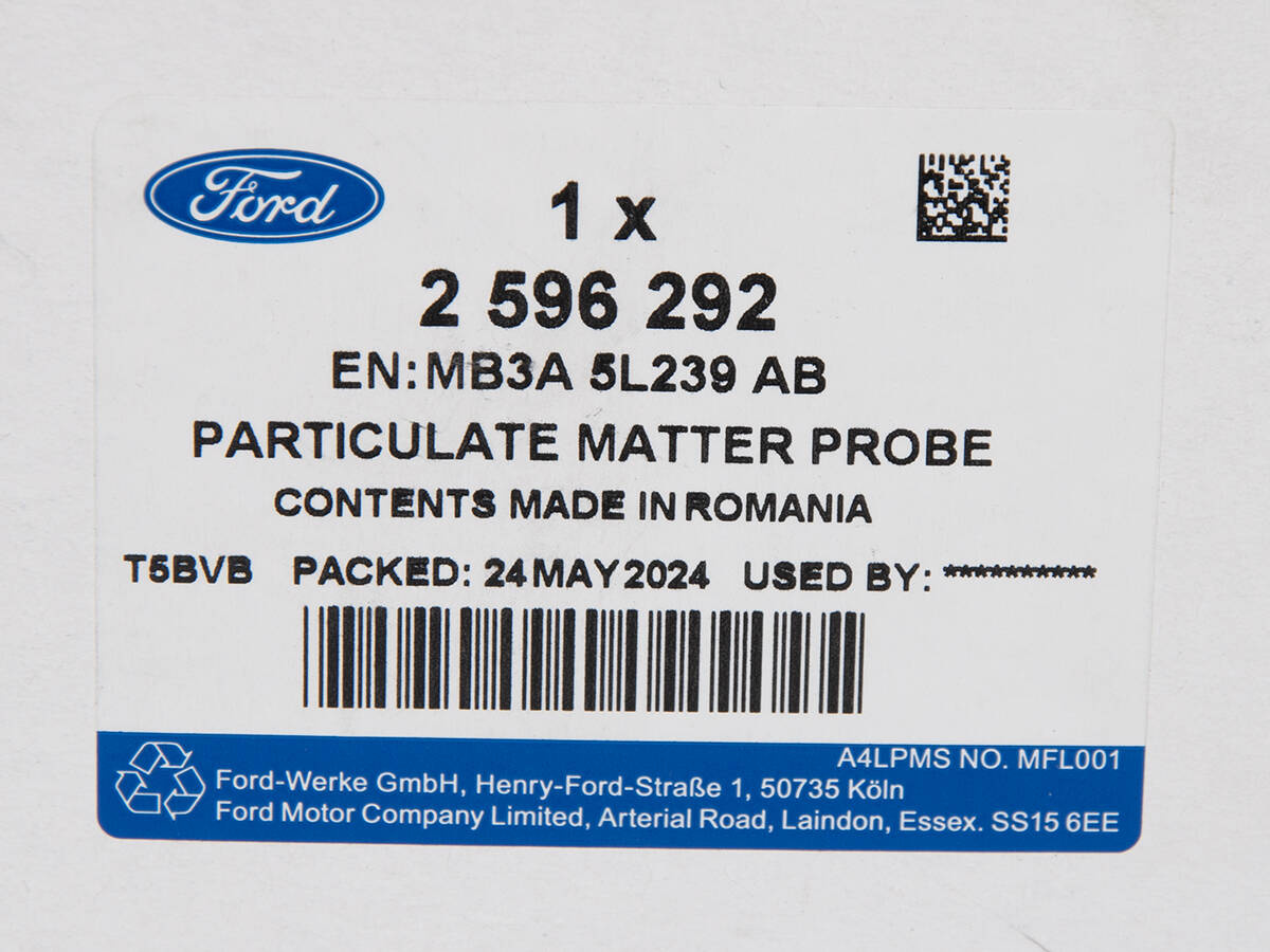 CZUJNIK NOX RANGER 21- FORD OE _ 2596292 _ MB3A-5L239-AB