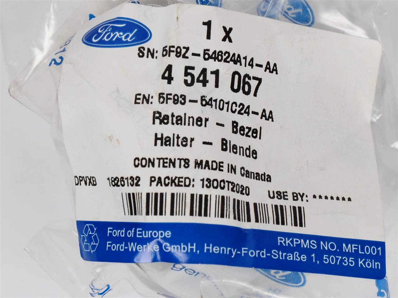 USTALACZ PODUSZKI SIEDZENIA EDGE 15- _ 4541067 _ 5F93-54101C24-AA _ 5F9Z-54624A14-AA