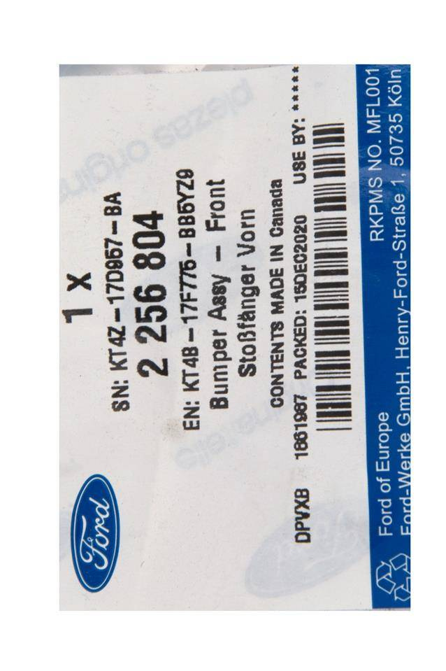 SPOJLER ZDERZAKA PRZÓD EDGE 18- ST LINE _ 2806092 _ KT4B-17F775-BC5YZ9 _ KT4Z-17D957-BA