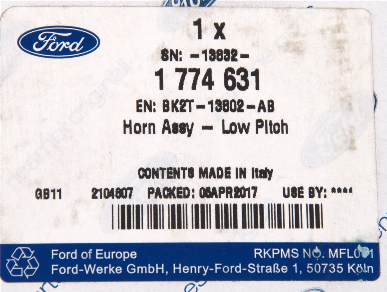 KLAKSON CUSTOM 12-16 TRANSIT 14-16 _ 1774631 _ BK2T-13802-AB