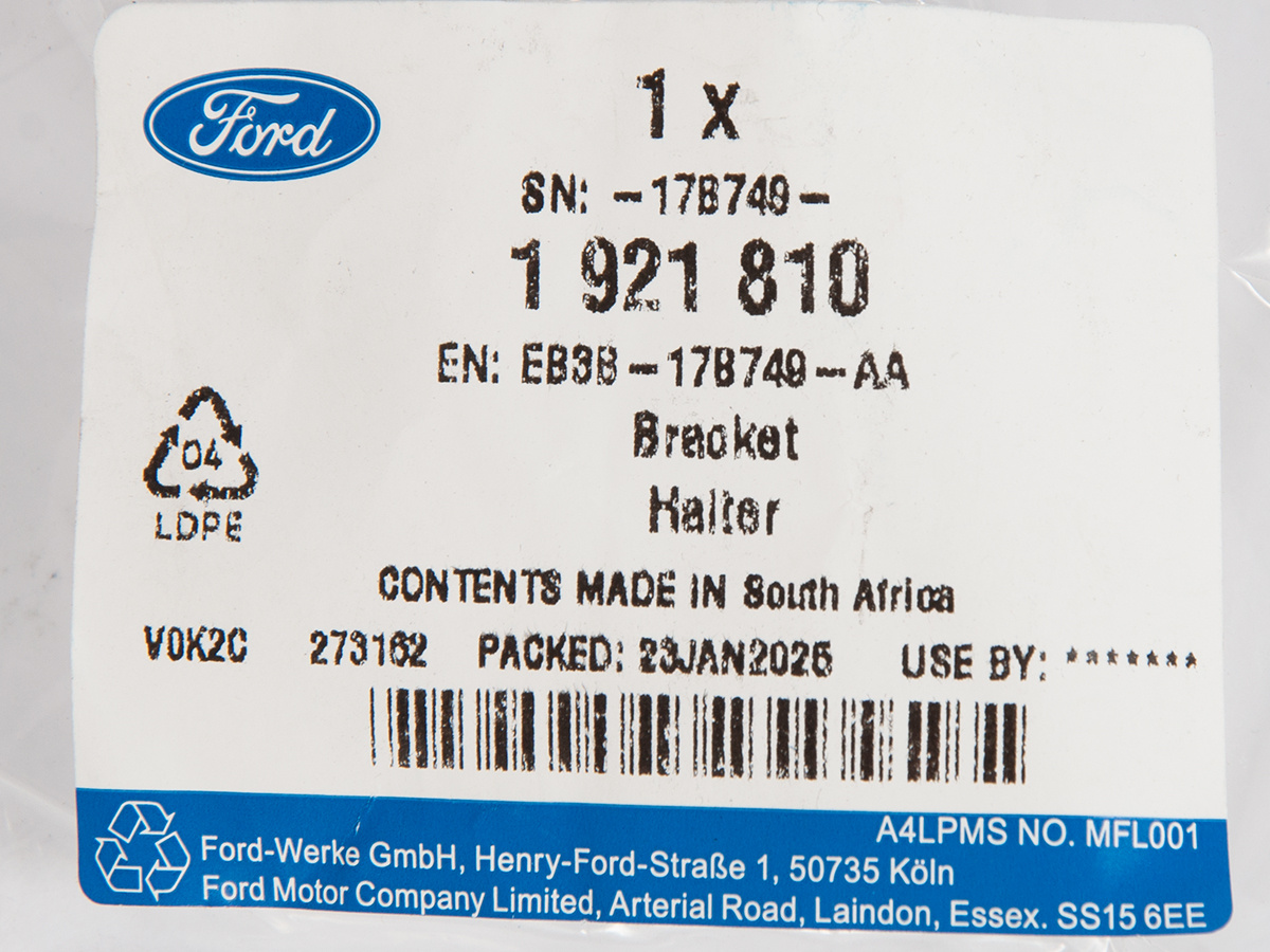 UCHWYT MOCOWANIE PRAWE HALOGENU FORD RANGER 15- OE