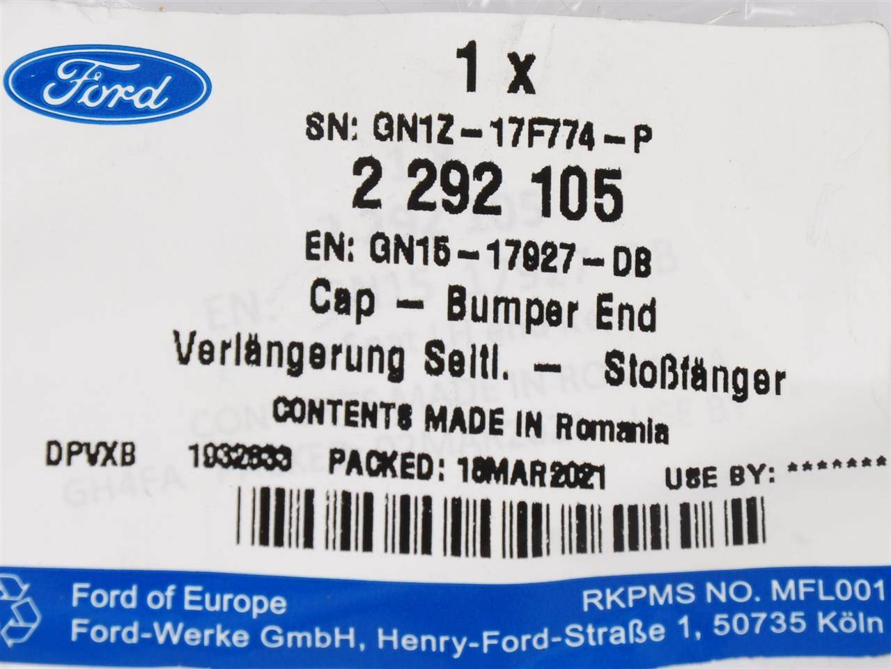 LISTWA NADKOLA TYŁ LEWA ECOSPORT 17- _ 2292105 _ GN15-17927-DB _ GTU_07