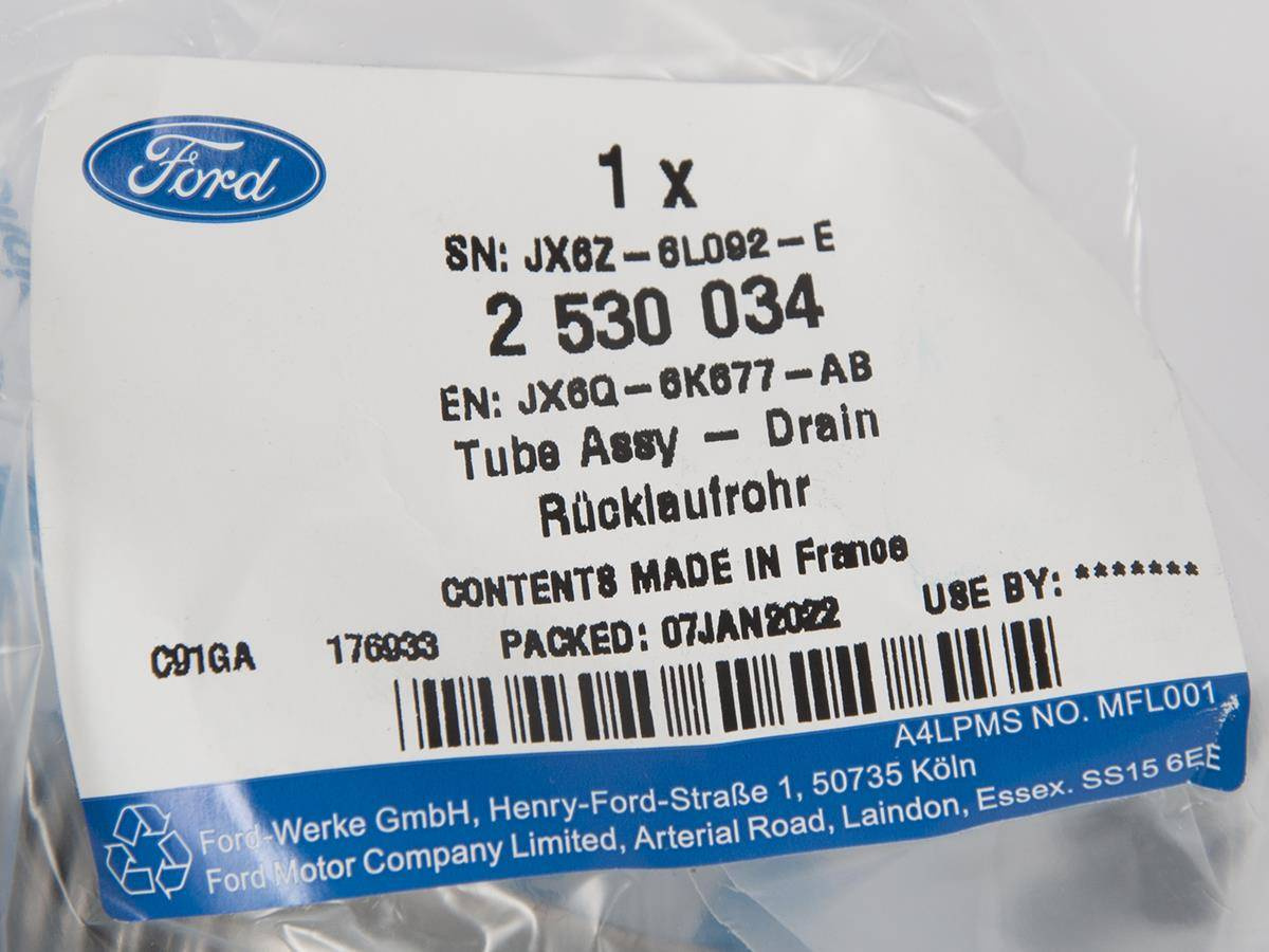 PRZEWÓD POWROTU OLEJU TURBINY 1.5 TDCI NEO KUGA _ 2530034 _ JX6Q-6K677-AB