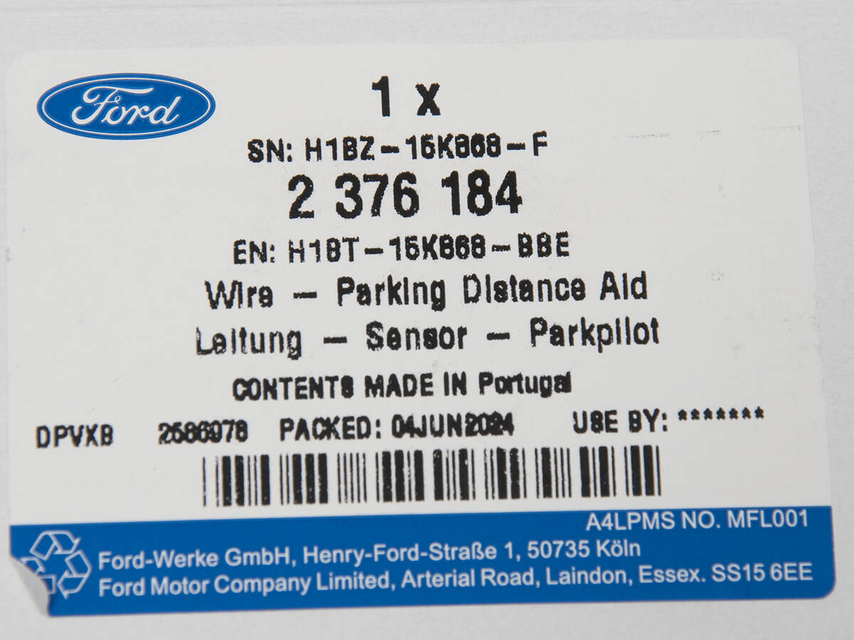 WIĄZKA CZUJNIKÓW PARKOWANIA TYŁ FIESTA 17-19 _ 2376184 _ H1BT-15K868-BBE