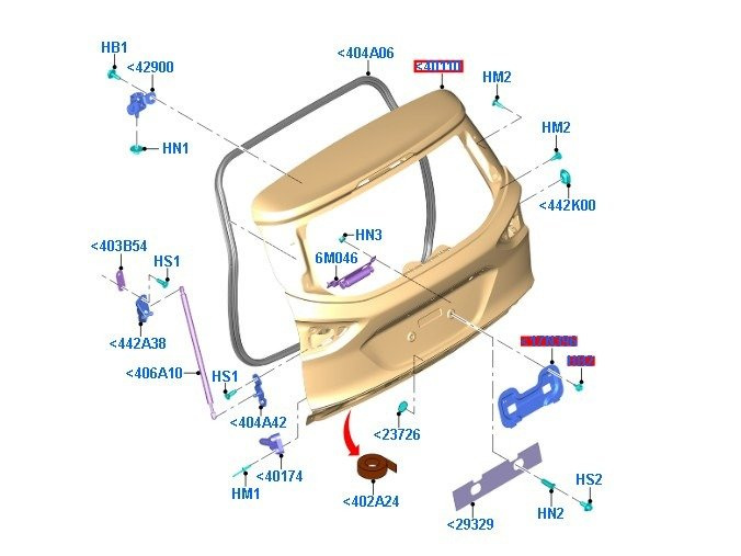 KLAPA BAGAŻNIKA KUGA 2012-2016 _ 1827472 _ CV44-S40400-AM _ GTU_07